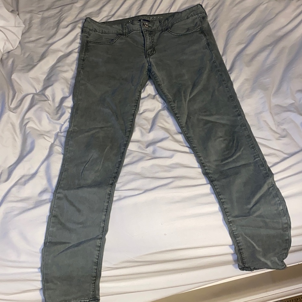 Olive green jeans